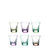 Set of gasses - Liqueur tumblers, 60 ml, Fusion Colour, RCR Cristalleria Italiana