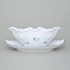 Sauce bowl with underbowl 0,5 l, Thun 1794 Carlsbad porcelain, BERNADOTTE blue flower