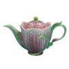 FRITILLARY FLOWER DESIGN SCULPTURED porcelain teapot, FRANZ porcelain