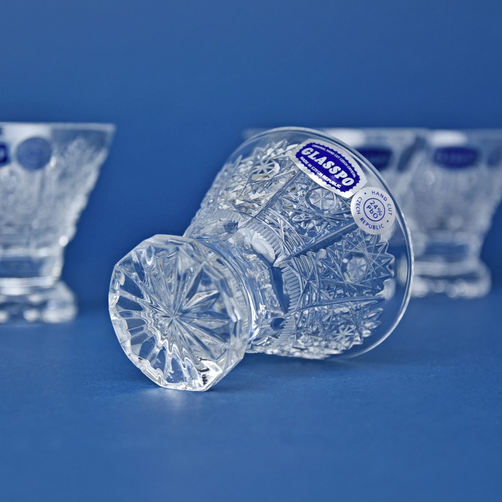 Sake Tumbler set 6 pcs., 45 ml, decor 500PK, Bohemia Crystal