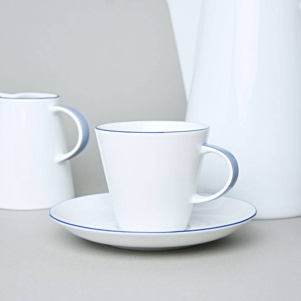 Coffee set for 6 persons, Thun 1794 Carlsbad porcelain, TOM blue - Thun  1794 - TOM 29965a0 blue trim - Thun Carlsbad porcelain, by Manufacturers or  popular decors - Dumporcelanu.cz - český a evropský porcelán, sklo, příbory