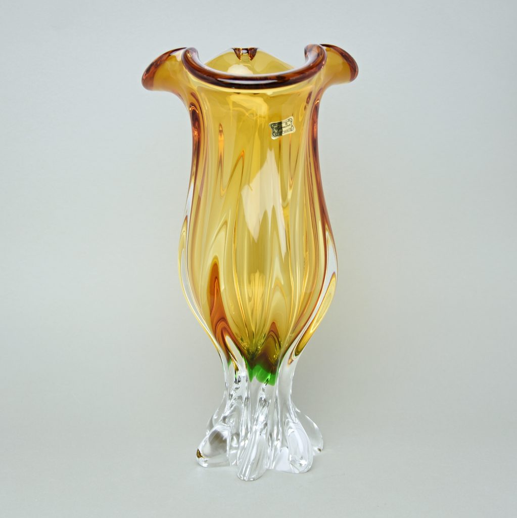 Egermann: Designová váza Amber + Zelená, 35,5 cm, Skleněné vázy Egermann -  Egermann - Glass Egermann - Crystal and glass, by Manufacturers or popular  decors - Dumporcelanu.cz - český a evropský porcelán, sklo, příbory