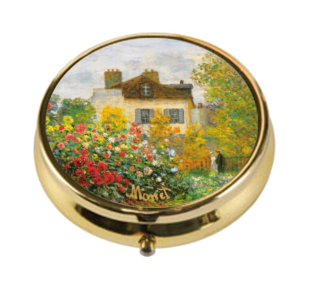 Pillbox - The Artist House 5.00 / 5.00 / 1.50 cm, metal, C. Monet