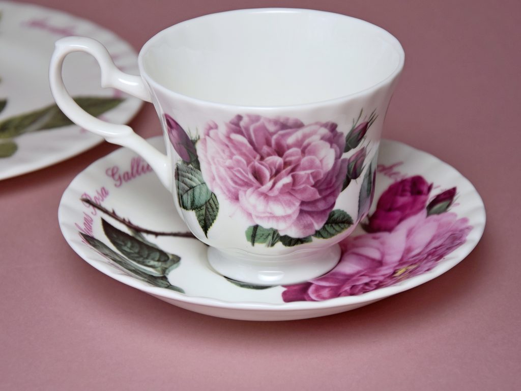 Roy Kirkham Bone China Tea for One Set Stacked Teapot Cup & Saucer VERSAILLES