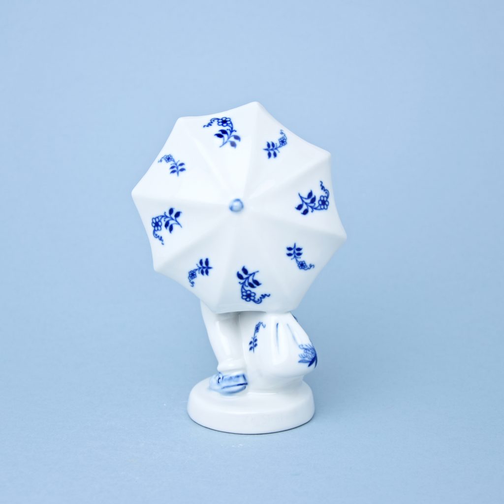 Děvčátko s deštníkem 17 cm, Cibulák, originální z Dubí - Cibulák (Blue  Onion pattern) - Figurky - Cibulák, originální z Dubí, Podle vzoru a  výrobců - Dumporcelanu.cz - český a evropský porcelán, sklo, příbory