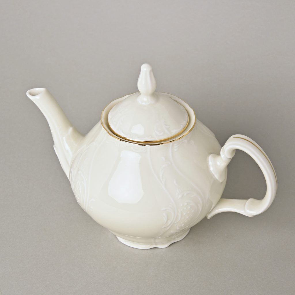Pot tea 1,2 l, Thun 1794 Carlsbad porcelain, BERNADOTTE ivory +