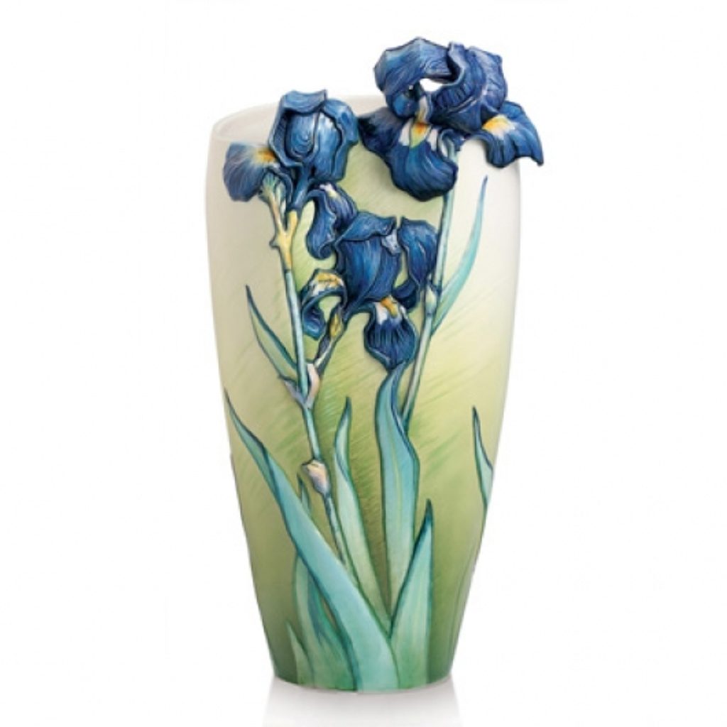 Vase Iris 45 cm, porcelain, Van Gogh, porcelain FRANZ - Porcelán FRANZ -  Van Gogh Collection - FRANZ Porcelain, by Manufacturers or popular decors -  Dumporcelanu.cz - český a evropský porcelán, sklo, příbory