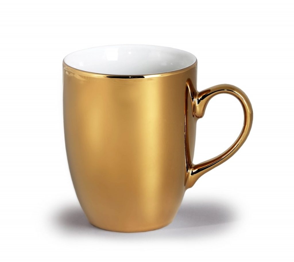 Mug Eva 310 ml gold, Thun 1794, karlovarský porcelán - Thun 1794 - Mugs THUN  - Thun Carlsbad porcelain, by Manufacturers or popular decors -  Dumporcelanu.cz - český a evropský porcelán, sklo, příbory