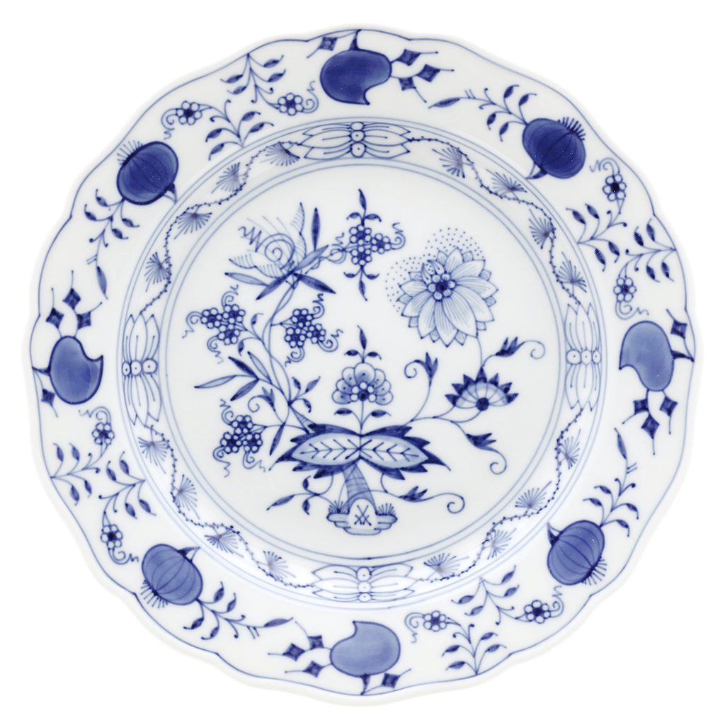 Dessert Plate 20 cm, Onion Pattern, Meissen Porcelain - Míšeňský porcelán -  Meissen porcelain - by Manufacturers or popular decors - Dumporcelanu.cz -  český a evropský porcelán, sklo, příbory