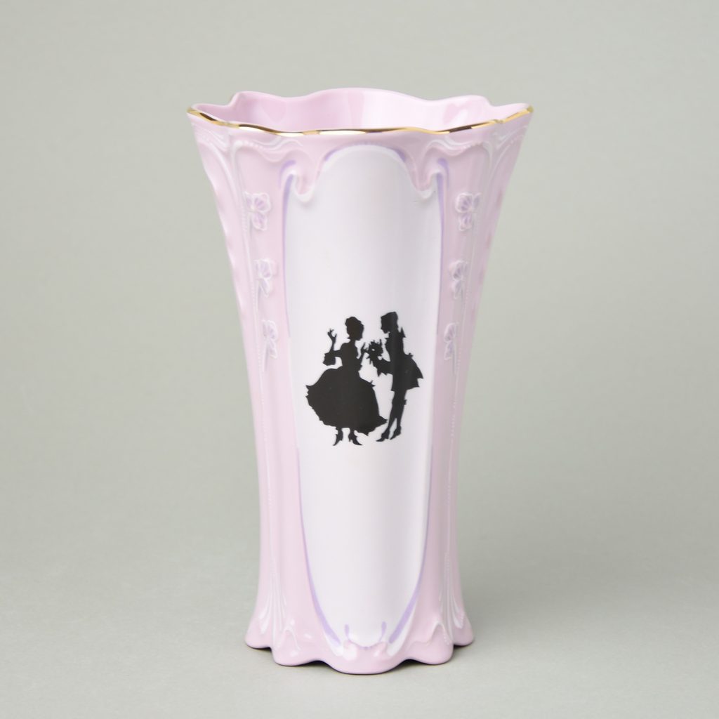 Váza 19,9 cm, Olga 418, Růžový porcelán z Chodova - Růžový porcelán - CH225  418 OLGA - Růžový porcelán z Chodova, Podle vzoru a výrobců -  Dumporcelanu.cz - český a evropský porcelán, sklo, příbory