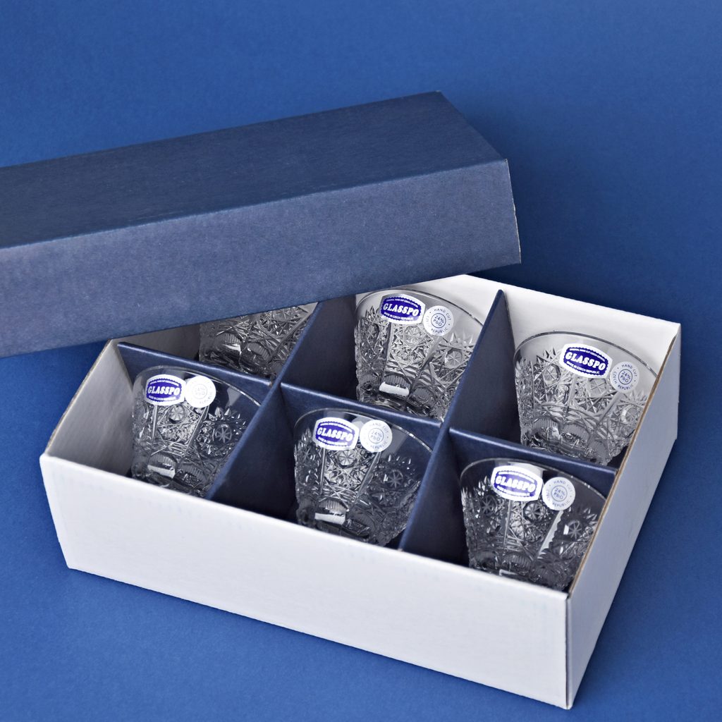 BOHEMIA GLASS 5点セット Amazon.com | Czech Crystal Glass Coffee Tea set of 6 cups, Clear