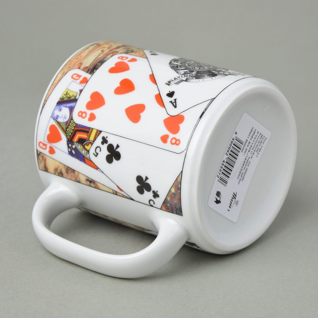 Mug Big 0,47 l, Cards, Thun 1794 Carlsbad porcelain - Thun 1794 - Mugs THUN  - Thun Carlsbad porcelain, by Manufacturers or popular decors -  Dumporcelanu.cz - český a evropský porcelán, sklo, příbory