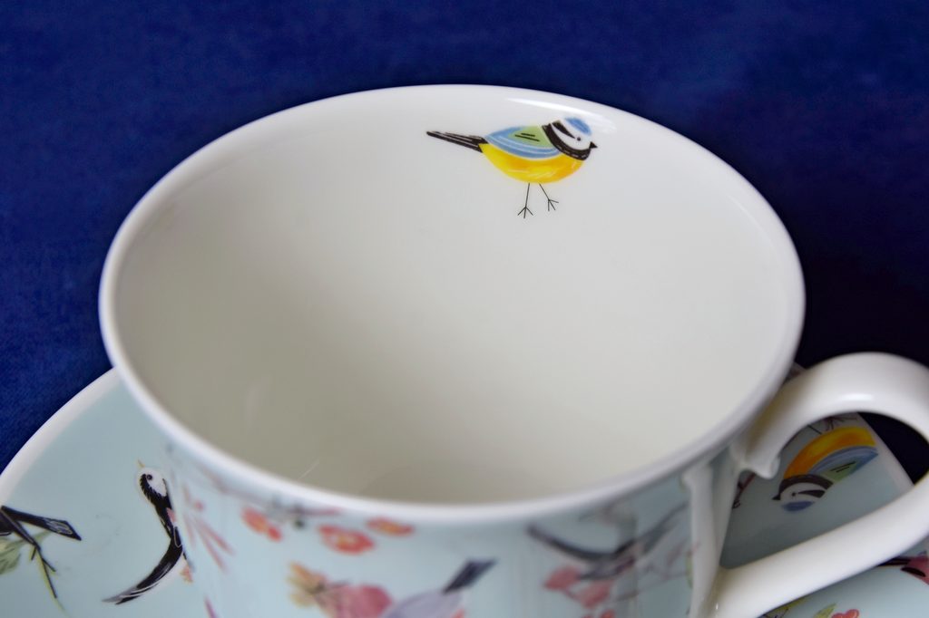 Bird Song: Šálek 420 ml a podšálek snídaňový, Anglický kostní porcelán, Roy  Kirkham - Anglický porcelán Roy Kirkham - Anglický kostní porcelán Roy  Kirkham - Podle vzoru a výrobců - Dumporcelanu.cz -