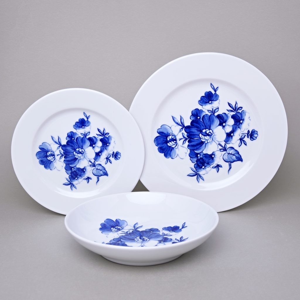 Klosterkælderen - Danish Porcelain Blue Flower braided Tableware 8097-10  Dinner plate 25,5 cm (624 - Danish Porcelain Blue Flower braided Tableware  8097-10 Dinner plate 25,5 cm (624
