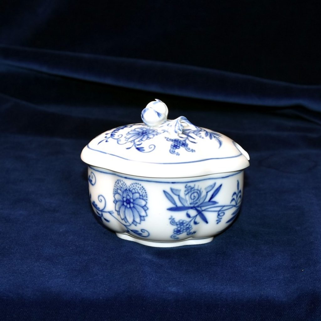 Sugar bowl 11 x 9 cm, Blue Onion, Meissen porcelain - Míšeňský porcelán -  Meissen porcelain - by Manufacturers or popular decors - Dumporcelanu.cz -  český a evropský porcelán, sklo, příbory