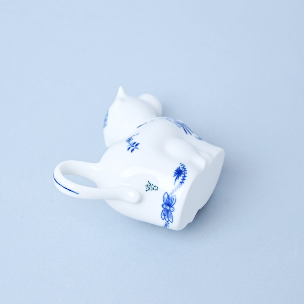 Hand Painted Tea Kettle : All Blue Cow Painted