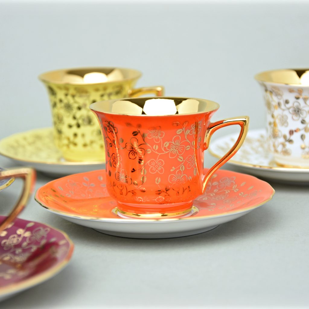 Cup 80 ml espresso + saucer 11,5 cm Windsor, set of 6 pcs