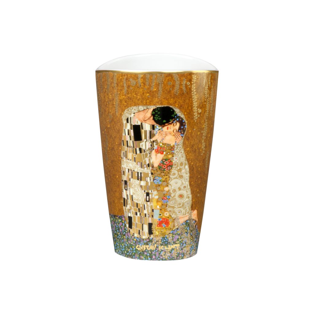 Vase 19 cm, Porcelain, The Kiss, G. Klimt, Goebel - Goebel - Gustav Klimt -  Goebel Artis Orbis, by Manufacturers or popular decors - Dumporcelanu.cz -  český a evropský porcelán, sklo, příbory