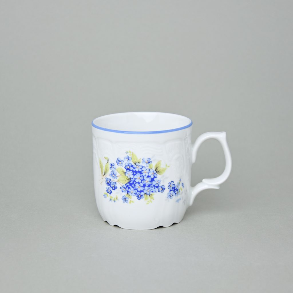 Mug 0,23 l, Thun 1794 Carlsbad porcelain - Thun 1794 - BERNADOTTE Forget-me-not  flower - Thun Carlsbad porcelain, by Manufacturers or popular decors -  Dumporcelanu.cz - český a evropský porcelán, sklo, příbory