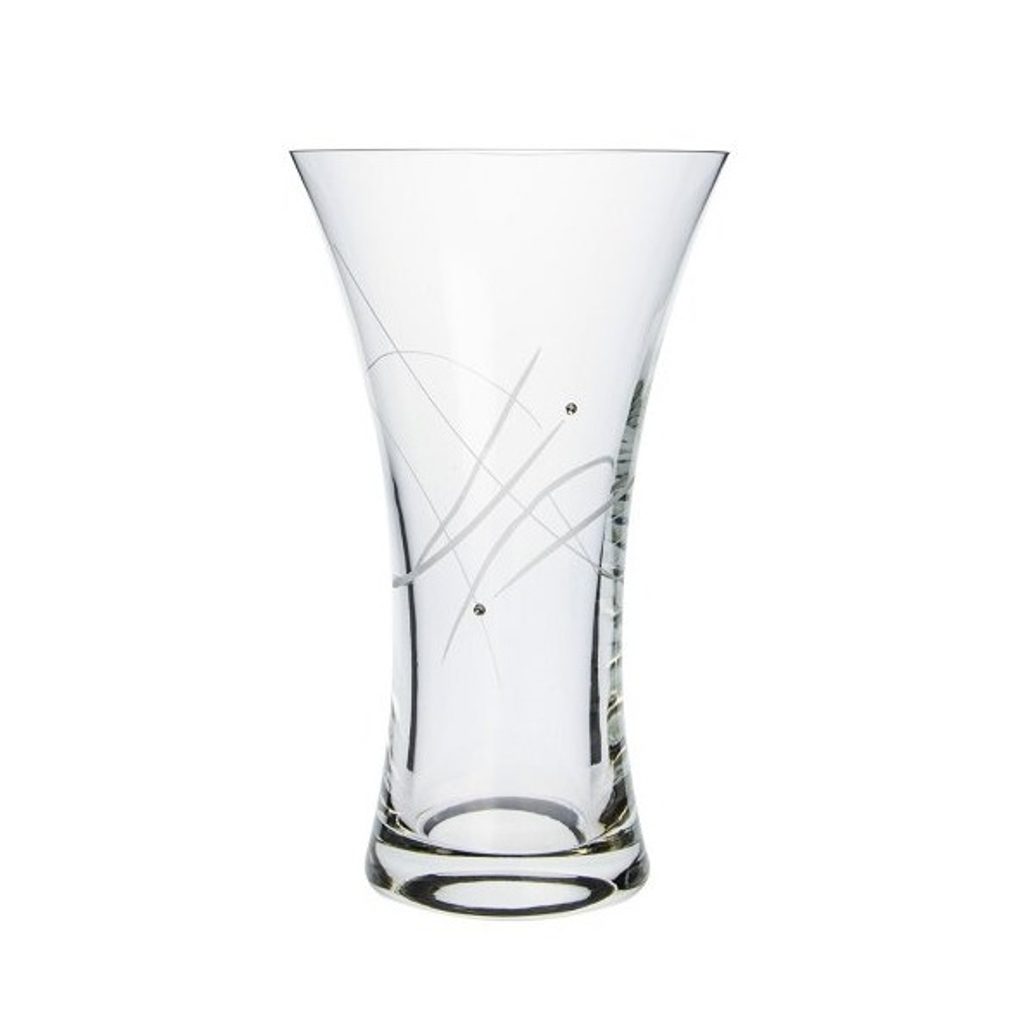 Vase 25 cm (5211), decorated with Swarovski Crystals - Crystal and glass -  by Manufacturers or popular decors - Dumporcelanu.cz - český a evropský  porcelán, sklo, příbory