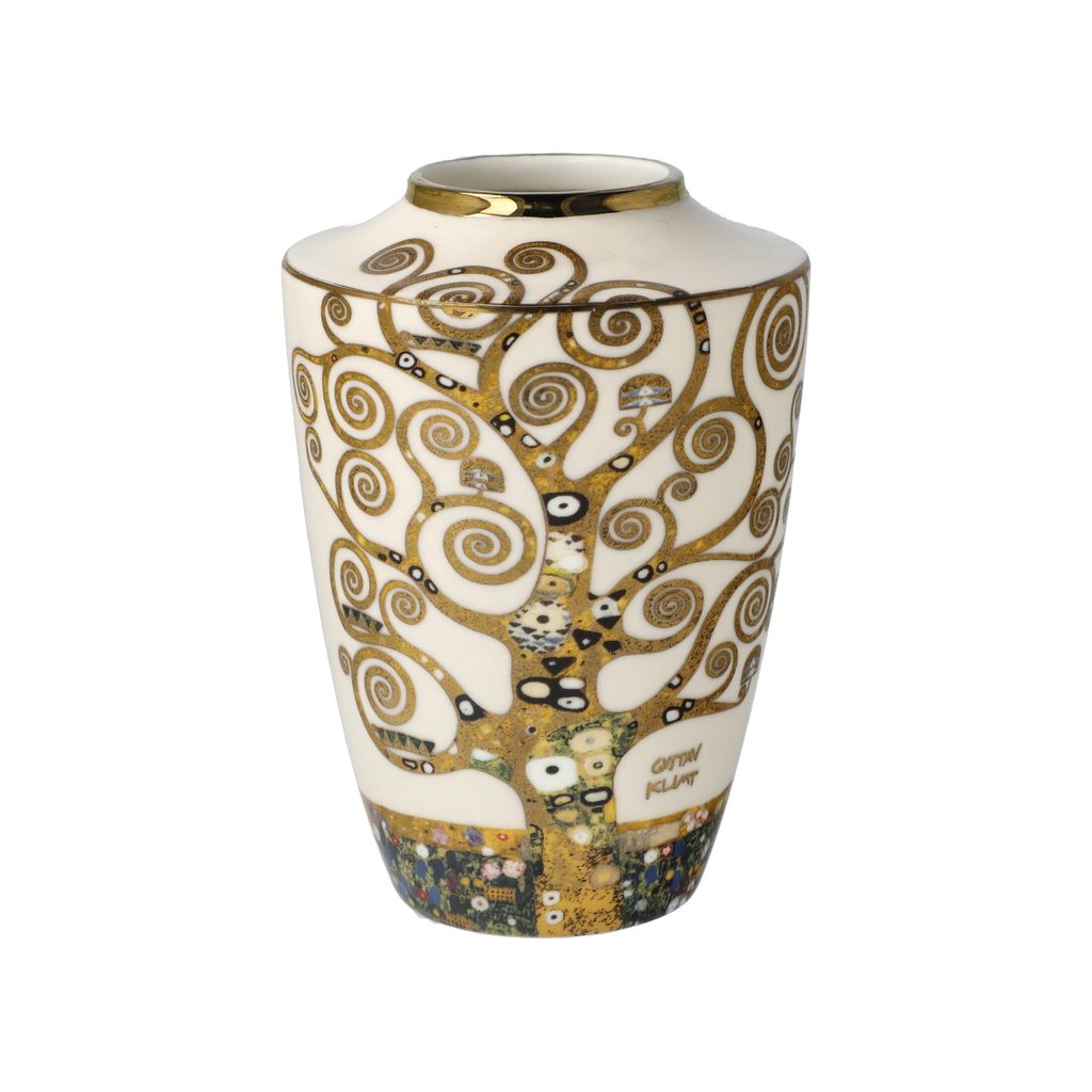 Vase 12,5 cm, porcelain, Tree of Life, G. Klimt, Goebel - Goebel ...