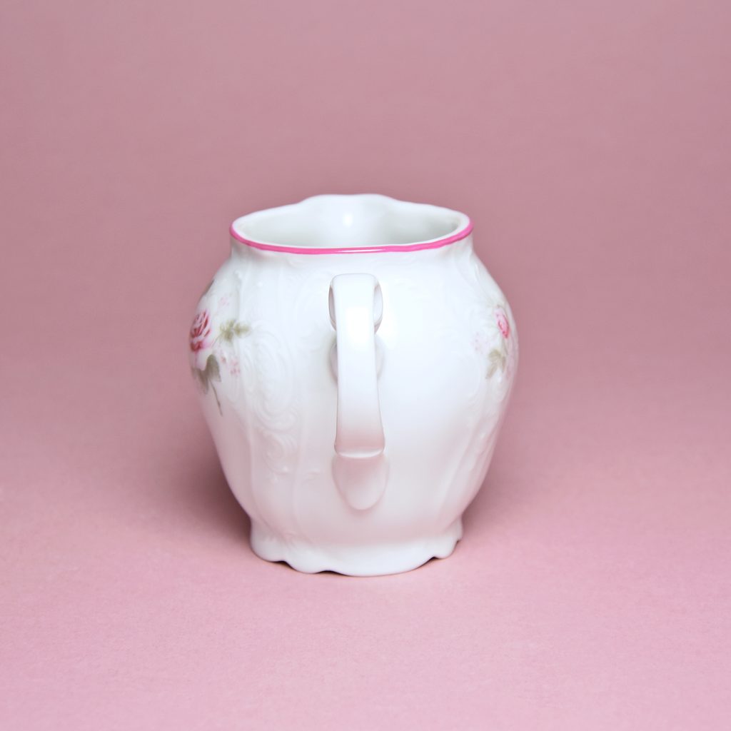 Pink line: Coffee pot 1,2 l, Carlsbad Porcelain, BERNADOTTE roses - Thun  1794 - BERNADOTTE roses + Gold or Pink line - Thun Carlsbad porcelain, by  Manufacturers or popular decors - Dumporcelanu.cz 