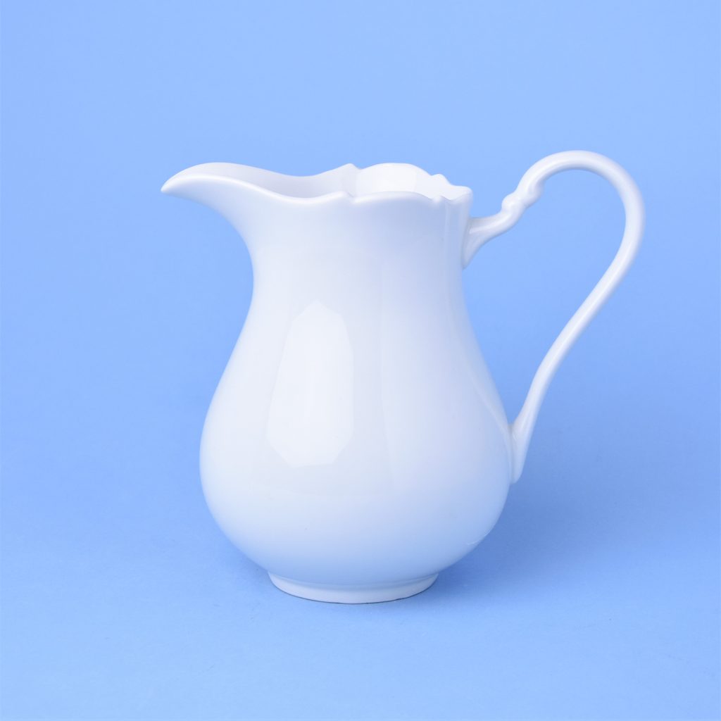 Creamer (jug) 0,85 l, Český porcelán a.s Český porcelán a.s., Dubí White porcelain Cesky