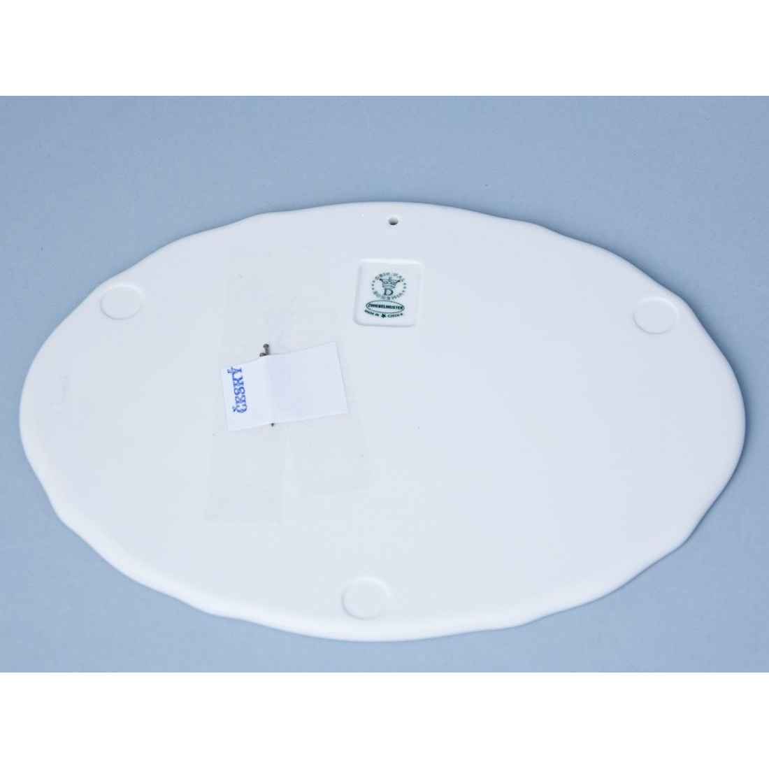 Blessing (in Czech language) 24,5 x 18 cm, Original Blue Onion Pattern