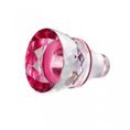 Icy Flower - Glass Wine Stopper (red) 42 x 37 mm, Crystal Gifts and Decoration PRECIOSA