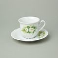 Coffee cup and saucer 0,13 l / 13,5 cm, Thun 1794 Carlsbad porcelain, CONSTANCE 80262