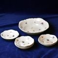 Kompotová souprava pro 6 osob, Thun 1794, karlovarský porcelán, BERNADOTTE drobné ovoce a kvítí