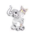Baby elephant with buterfly, 42 x 40 mm, Crystal Gifts and Decoration PRECIOSA