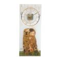 Hodiny Polibek 20 x 48 cm, sklo, G. Klimt, Goebel