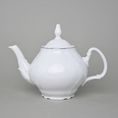 Tea pot 1,2 l, Thun 1794, karlovarský porcelán, BERNADOTTE platinum