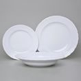 Plate set for 6 persons, 26 cm dining plate, Opera white, Cesky porcelan a.s.