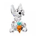 Little Hare with Carrot 49 x 29 mm, Crystal Gifts and Decoration PRECIOSA