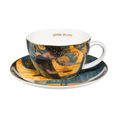 Cup 200 ml and saucer 15 cm, The Music, porcelain, G. Klimt, Goebel