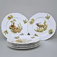 Plate dinner 25 cm set of 6 pcs., Thun 1794, karlovarský porcelán, BERNADOTTE myslivecká