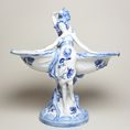 Ladies with shells 17 x 31 x 32 cm, Blue Onion, Porcelain Figures Duchcov