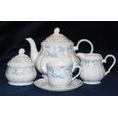 Tea set for 6 persons, Thun 1794 Carlsbad porcelain, ROSE 80219