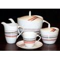 Tea set for 6 persons, Thun 1794 Carlsbad porcelain, SYLVIE 80382