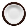 Plate dessert 20 cm, Trio 23602 Dark Chocolate, Seltmann Porcelain