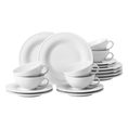 Tea set 18 pcs. small, Beat white, Seltmann Porcelain
