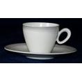 Cup  mocca 100 ml and saucer, Trio 23328 Nero, Seltmann