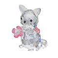 Kitten with Flower 35 x 28 mm, Crystal Gifts and Decoration PRECIOSA