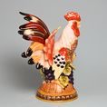 Lamart: The Cock With Grapes, 24 cm, Porcelain Figures of Cocks Lamart
