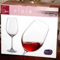 Viola 350 ml, sklenička na červené víno, 6 ks., Bohemia Crystal