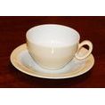 Breakfast cup and saucer, Trio 23600 Vanilla, Seltmann Porcelain