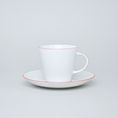 Cup 150 ml (coffee)  plus  saucer 150 mm, Thun 1794 Carlsbad porcelain, TOM 29965