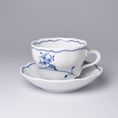 Cup and saucer B plus B 0,21 l / 14 cm for coffee, Eco blue, Cesky porcelan a.s.